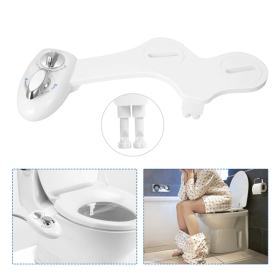 2-Mode Bidet for Toilet, Bidet Wash & Gentle Female Wash Nozzles (Ideal for Pregnant Women), Self-Cleaning Retractable Nozzle